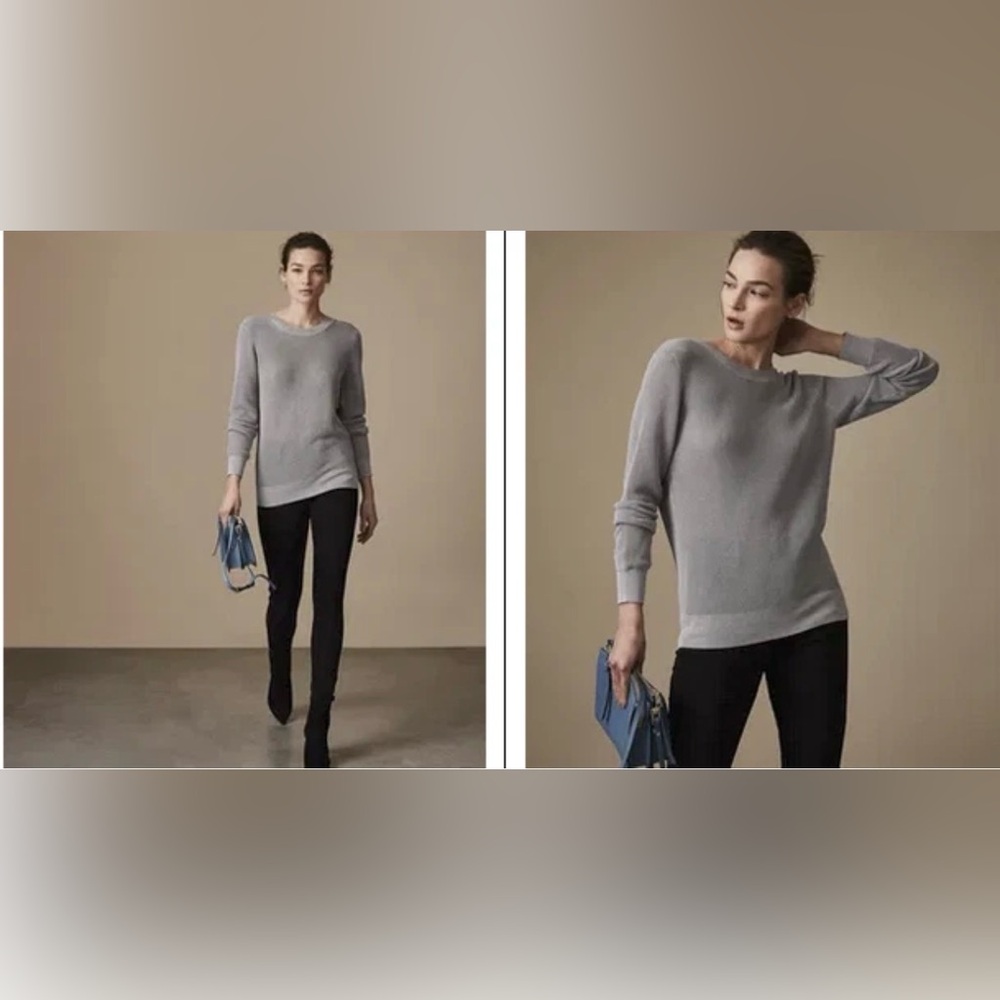 REISS Corin Open-Back Jumper Sweater Size XS